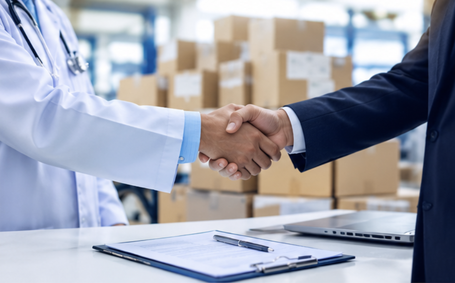 Professional handshake